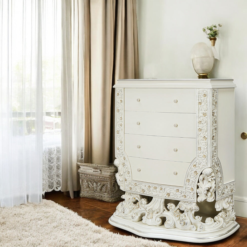 ACME Adara Antique White Chest Model BD01252