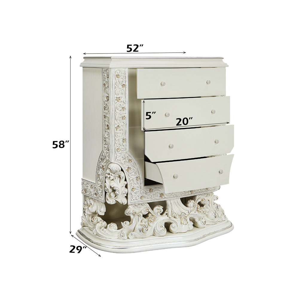 ACME Adara Antique White Chest Model BD01252