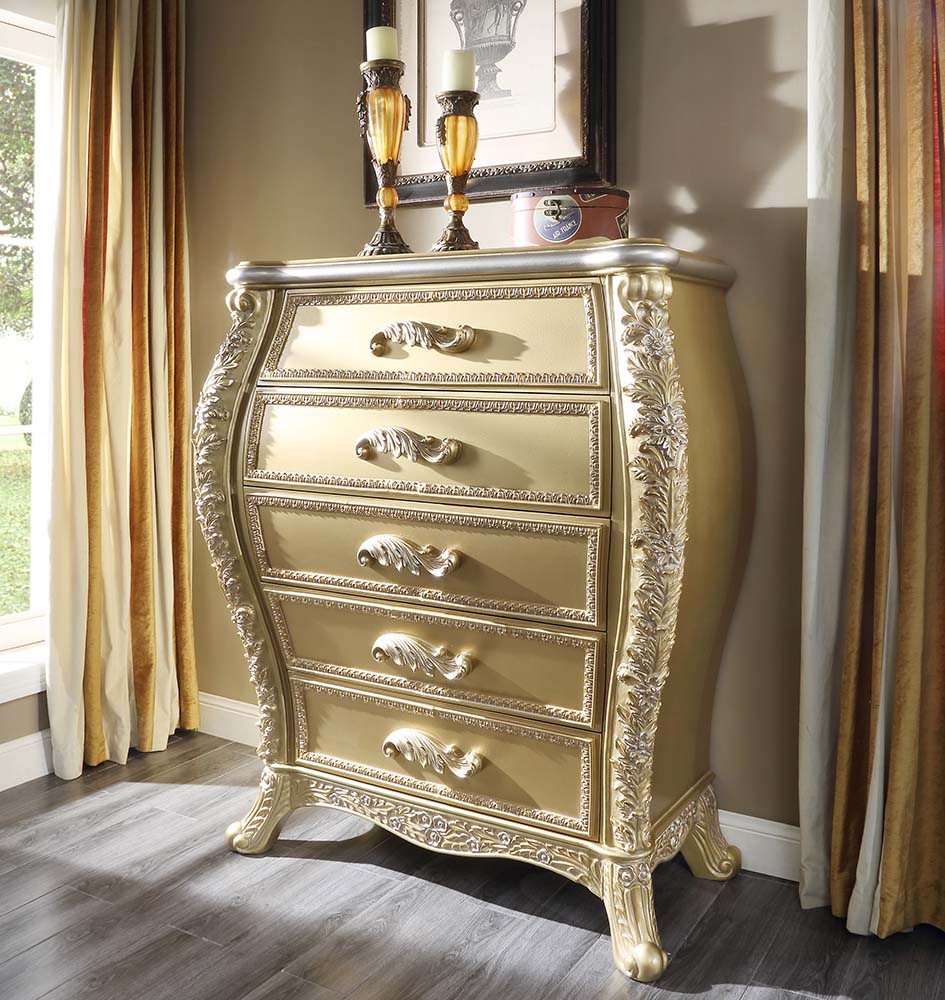 ACME Cabriole Gold Chest Model BD01467