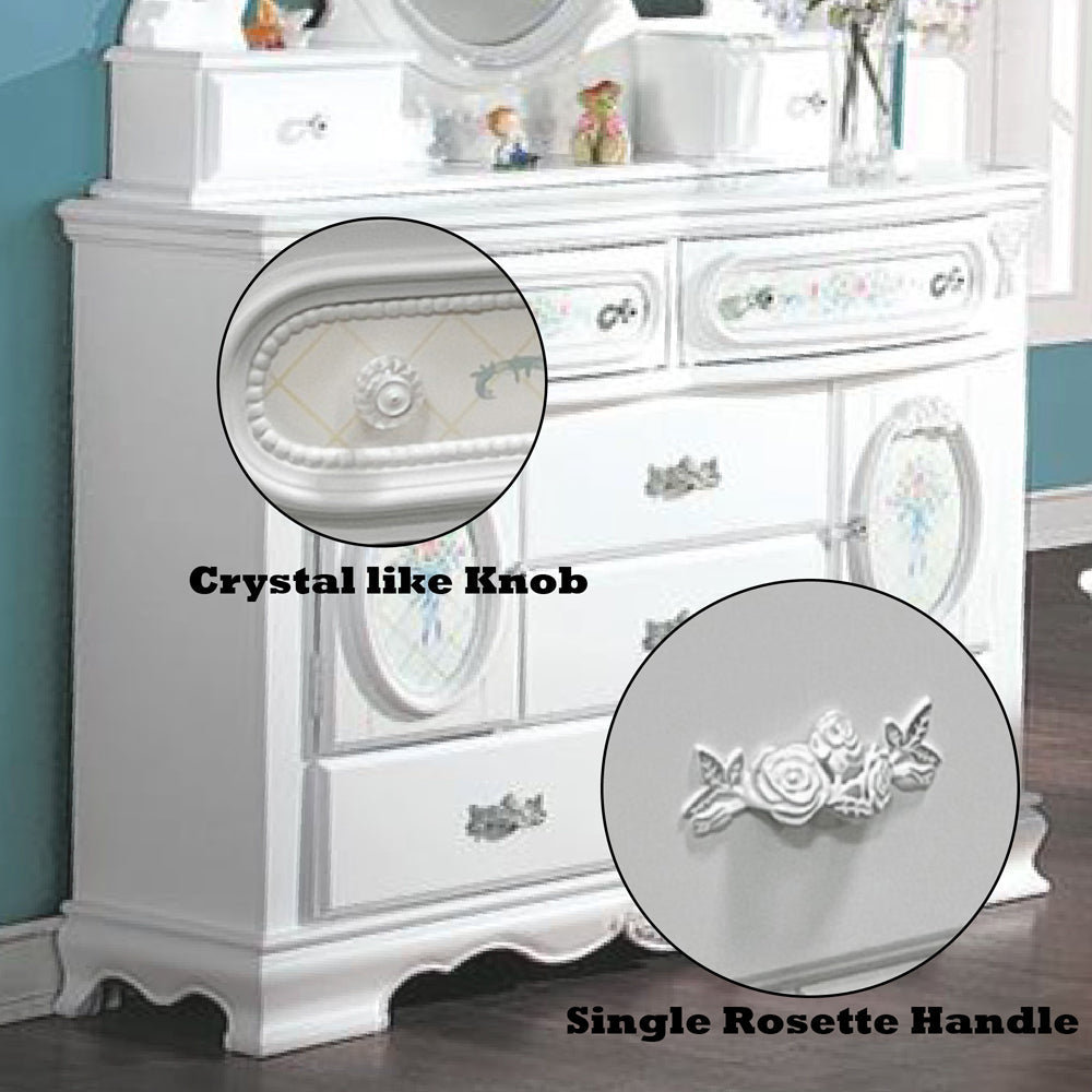 ACME Flora White Dresser with Door Model BD01641
