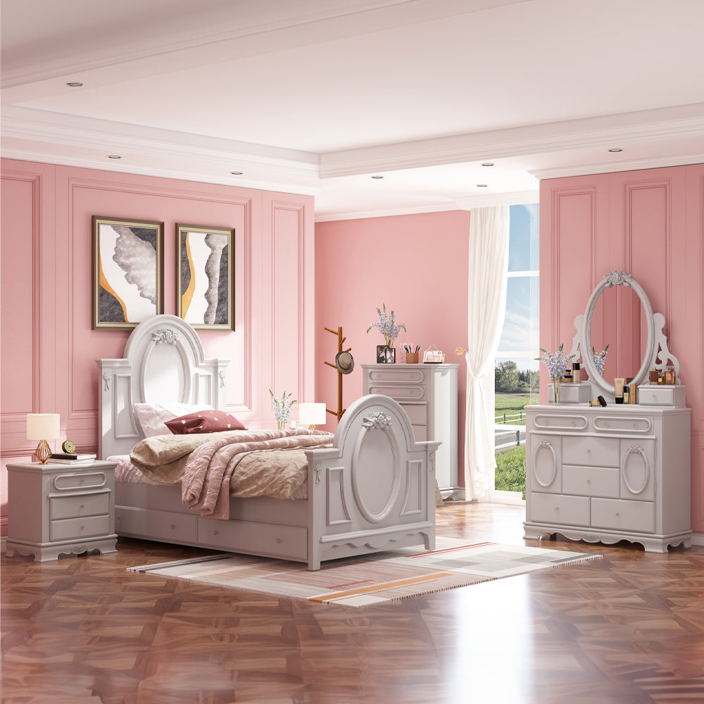 ACME Flora Gray Dresser with Door Model BD02207