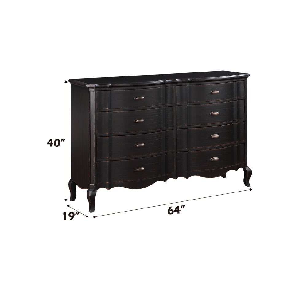 ACME Chelmsford Black Antique Dresser Model BD02299