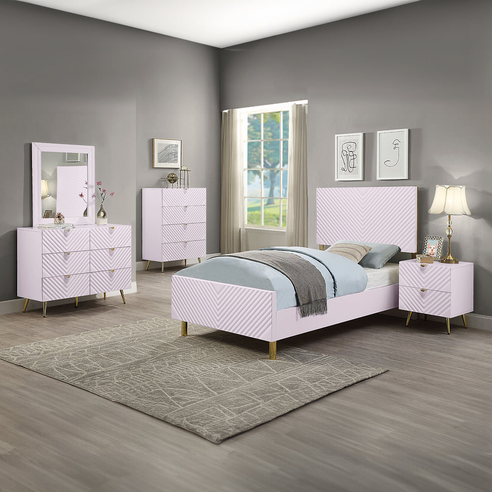 ACME Gaines Pink High Gloss Dresser Model BD02665