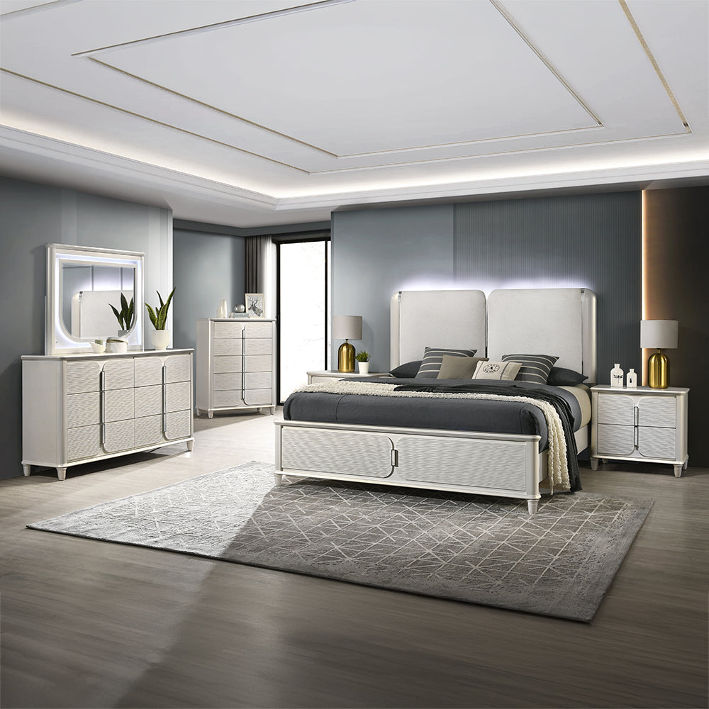 ACME Laveda Pearl White Dresser Model BD03795