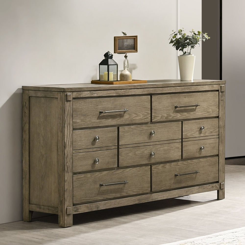 ACME Colton Antique White Oak Dresser Model BD05295