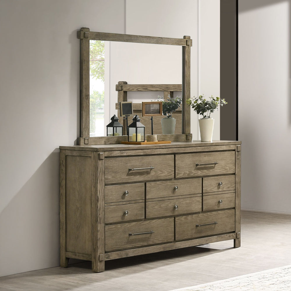 ACME Colton Antique White Oak Dresser Model BD05295