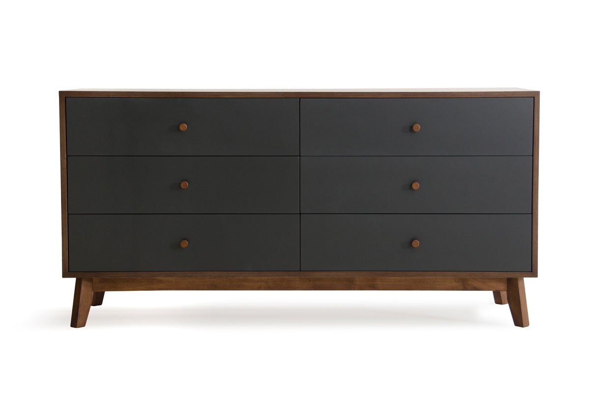 Nova Domus Dali Mid Century Grey & Walnut Dresser Model VGMABR-31-DRS