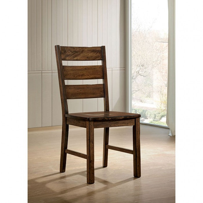Furniture of America Dulce Walnut/Black Industrial Bench Model CM3604BN