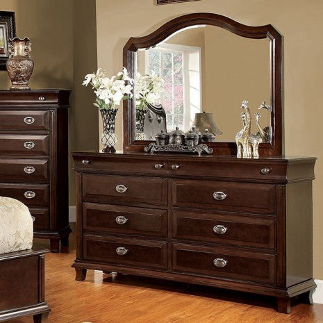 Furniture of America Arden Brown Cherry Transitional Dresser Model CM7065D
