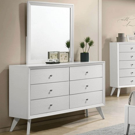 Furniture of America Dortmund White Contemporary Dresser Model CM7465WH-D