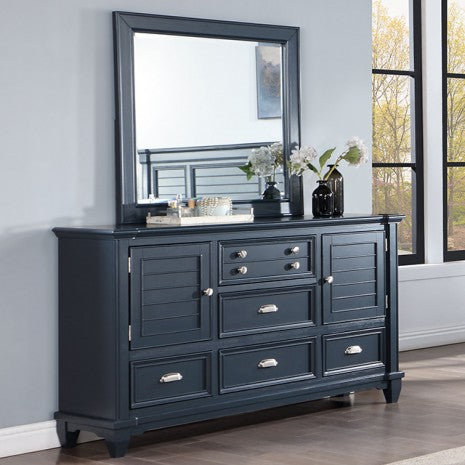 Furniture of America Manzanillo Slate Blue Transitional Dresser Model CM7470BL-D
