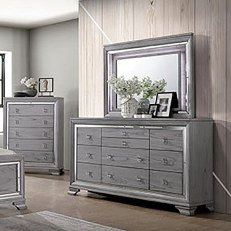Furniture of America Alanis Light Gray Contemporary Dresser Model CM7579D