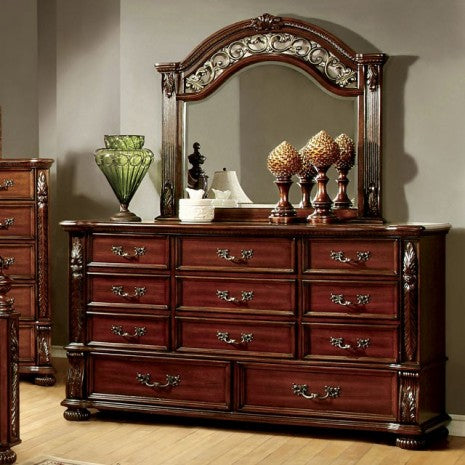 Furniture of America Arthur Brown Cherry Traditional Dresser Model CM7587D