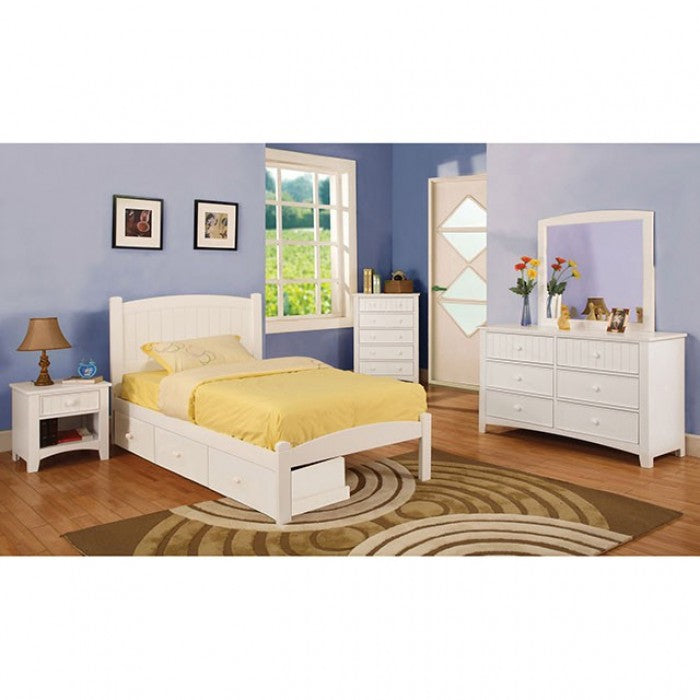 Furniture of America Omnus White Transitional Media Chest Model CM7905WH-TV