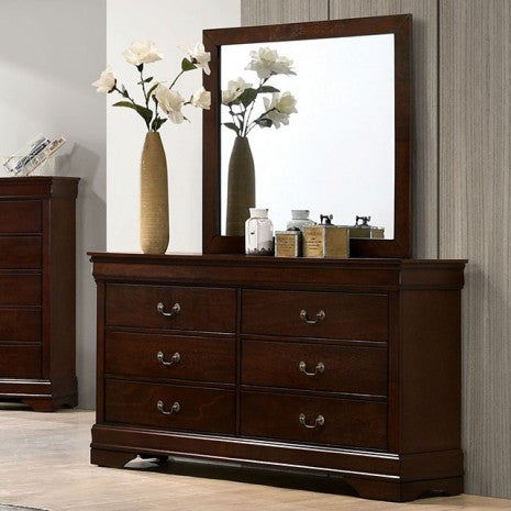 Furniture of America Louis Philippe Cherry Transitional Dresser Model CM7966CH-D