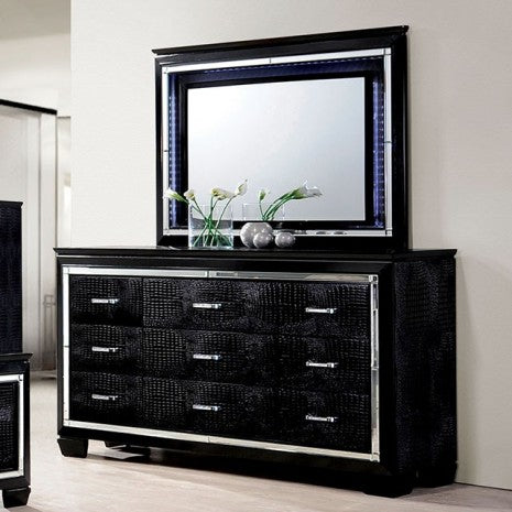 Furniture of America Bellanova Black Contemporary Dresser Model CM7979BK-D