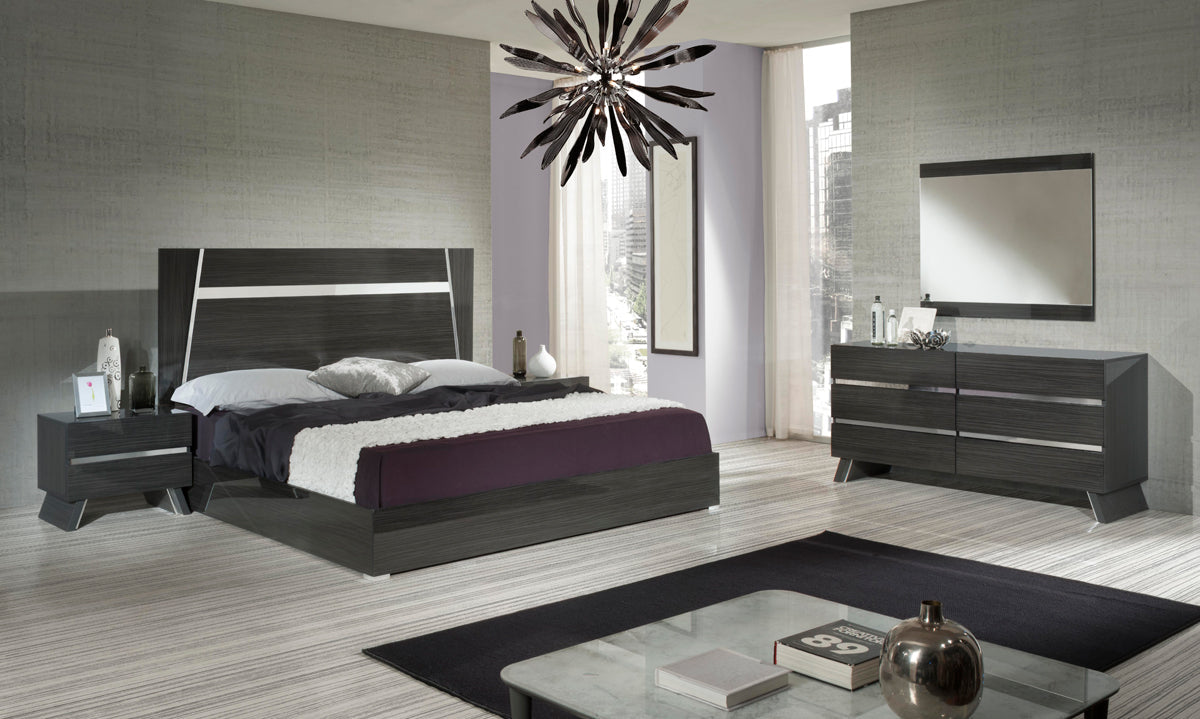 Queen Nova Domus Emporio Italian Modern Grey Bedroom Set Model VGACEMPORIO-SET-Q