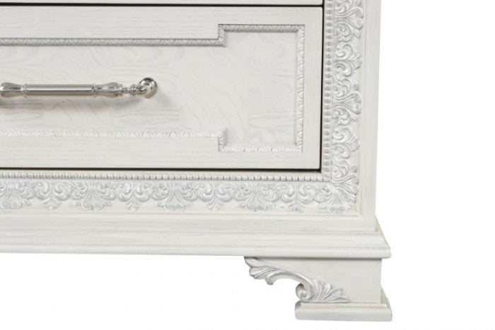 Furniture of America Stella Mia Creamy White Traditional Dresser W/Jewelry Box Model FM70000WH-D
