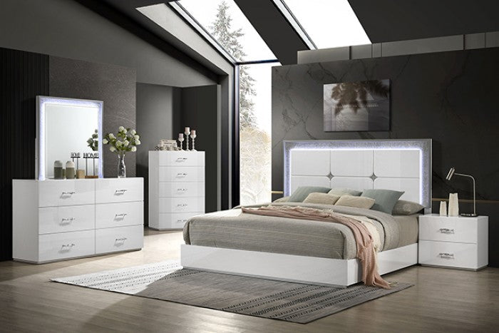 Furniture of America Stoholm White Contemporary Dresser Model FM72000WH-D