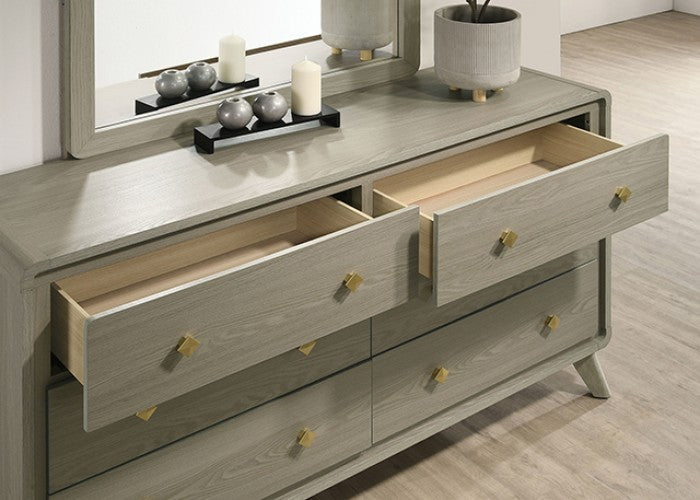 Furniture of America Rainier Gray Contemporary Dresser Model FM72002GY-D