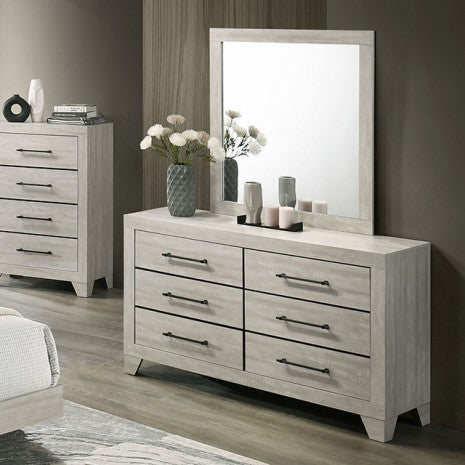 Furniture of America Dubuque Light Gray Contemporary Dresser Model FM72003LG-D