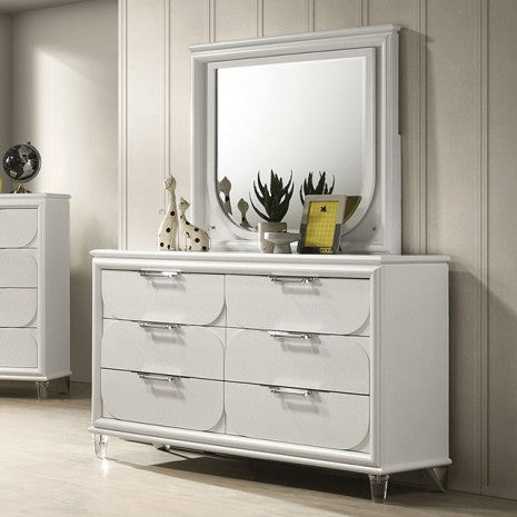Furniture of America Lareina Pearl White Contemporary Dresser Model FM72081WH-D