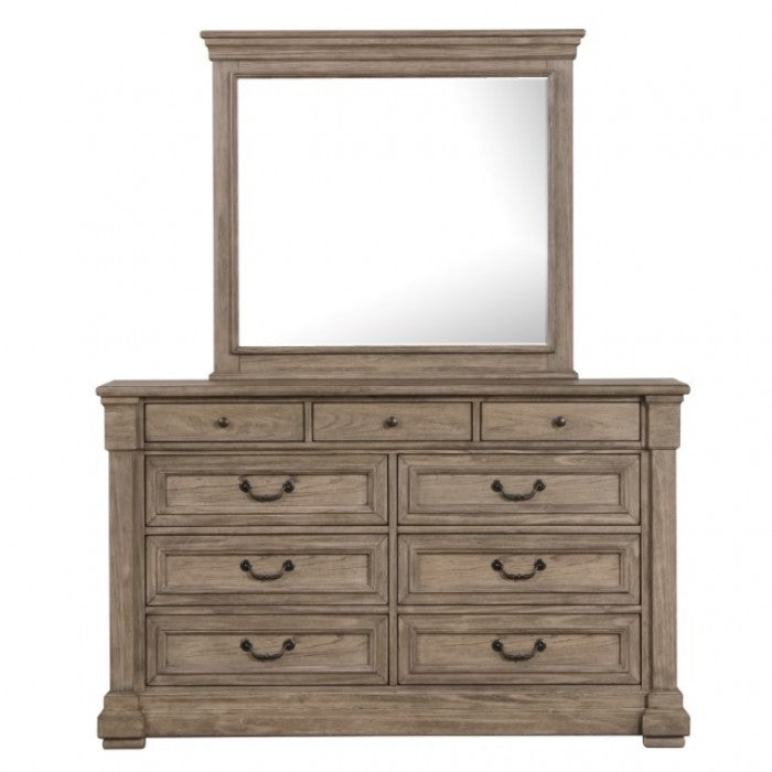 Furniture of America Sheringham Weathered Gray Transitional Dresser Model FM7701BR-D