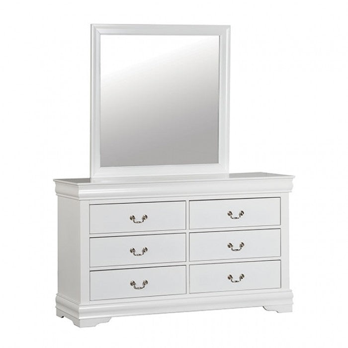 Furniture of America Louis Philippe White Transitional Dresser Model FM7866WH-D