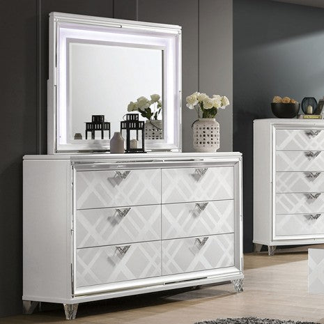 Furniture of America Emmeline White Contemporary Dresser Model FOA7147WH-D