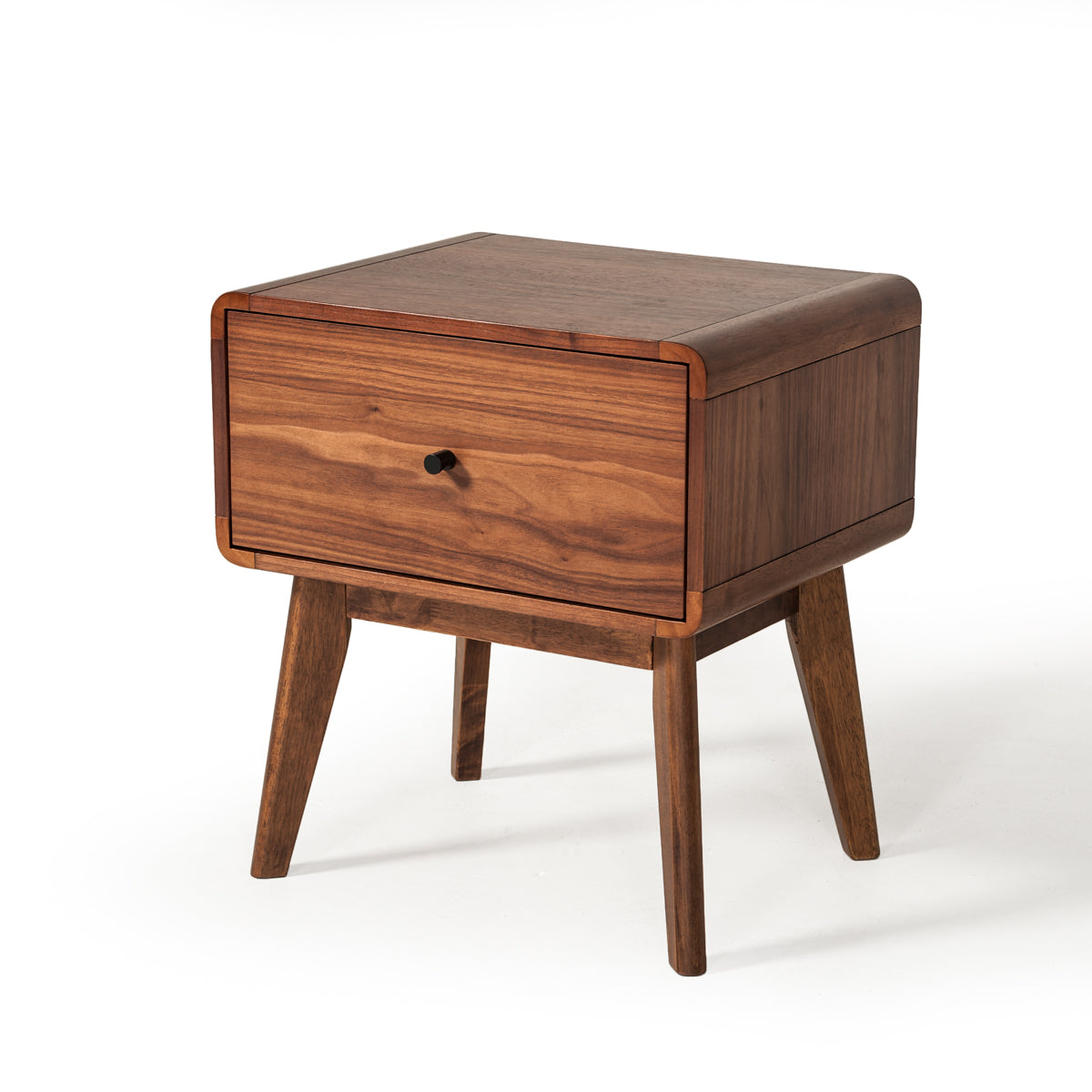 Modrest Marshall Mid Century Modern Brown Fabric & Walnut Bedroom Set Model VGMABR-39-SET