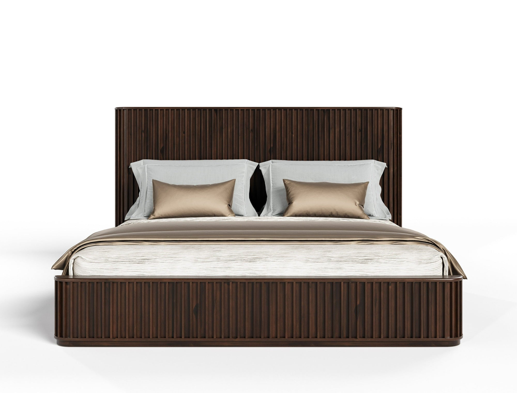 Modrest Fields Modern Walnut Acacia Bedroom Set Model VGWD-VGD3-SET-WAL