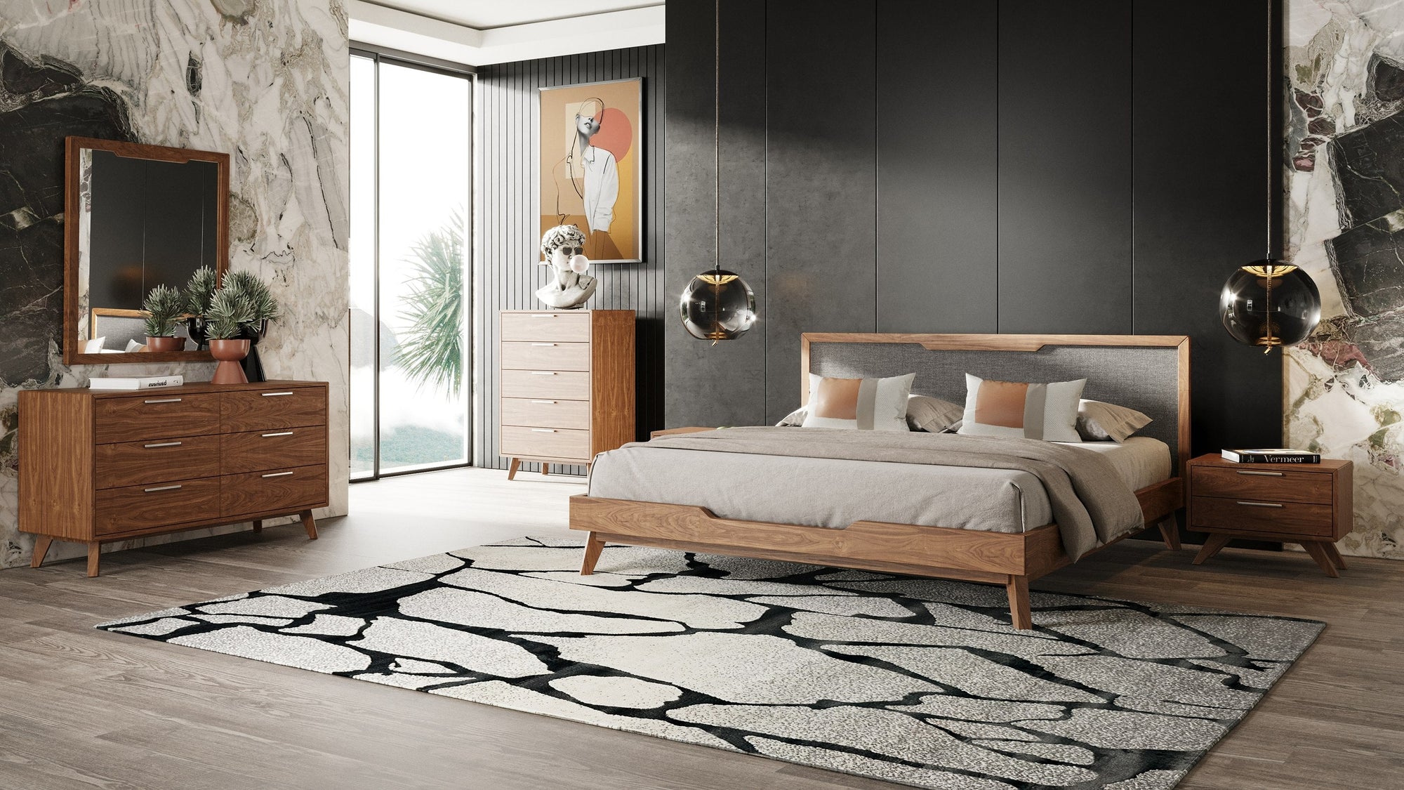 Nova Domus Soria Mid Century Walnut Dresser Model VGMABR-32-DRS