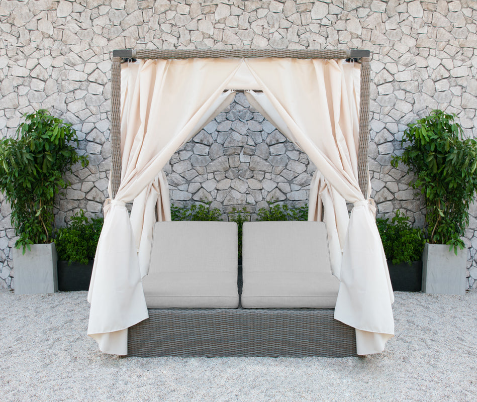 Renava Marin Outdoor Beige Canopy Sunbed Model VGATRABD-106-BGE
