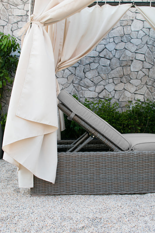 Renava Marin Outdoor Beige Canopy Sunbed Model VGATRABD-106-BGE