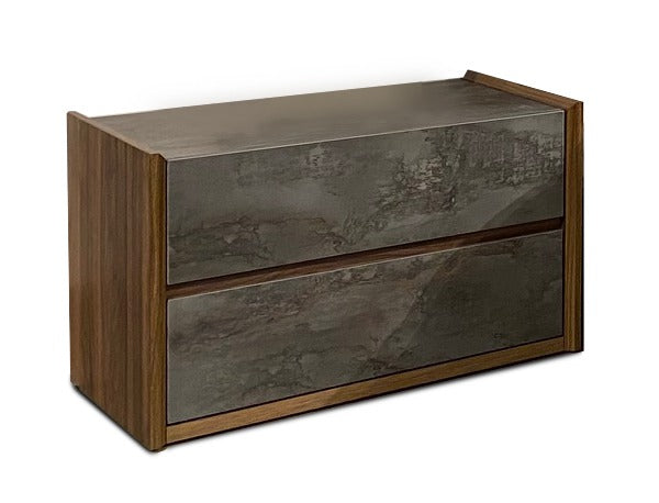 Nova Domus Rado Modern Walnut & Volcanic Slate Bedroom Set Model VGACRADO-WAL-BED-SET