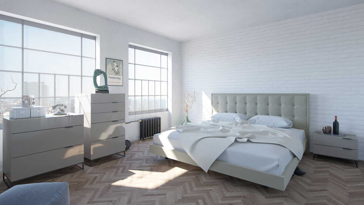 Queen Modrest Hera Modern Grey Bedroom Set Model VGCNHERA-SET-Q