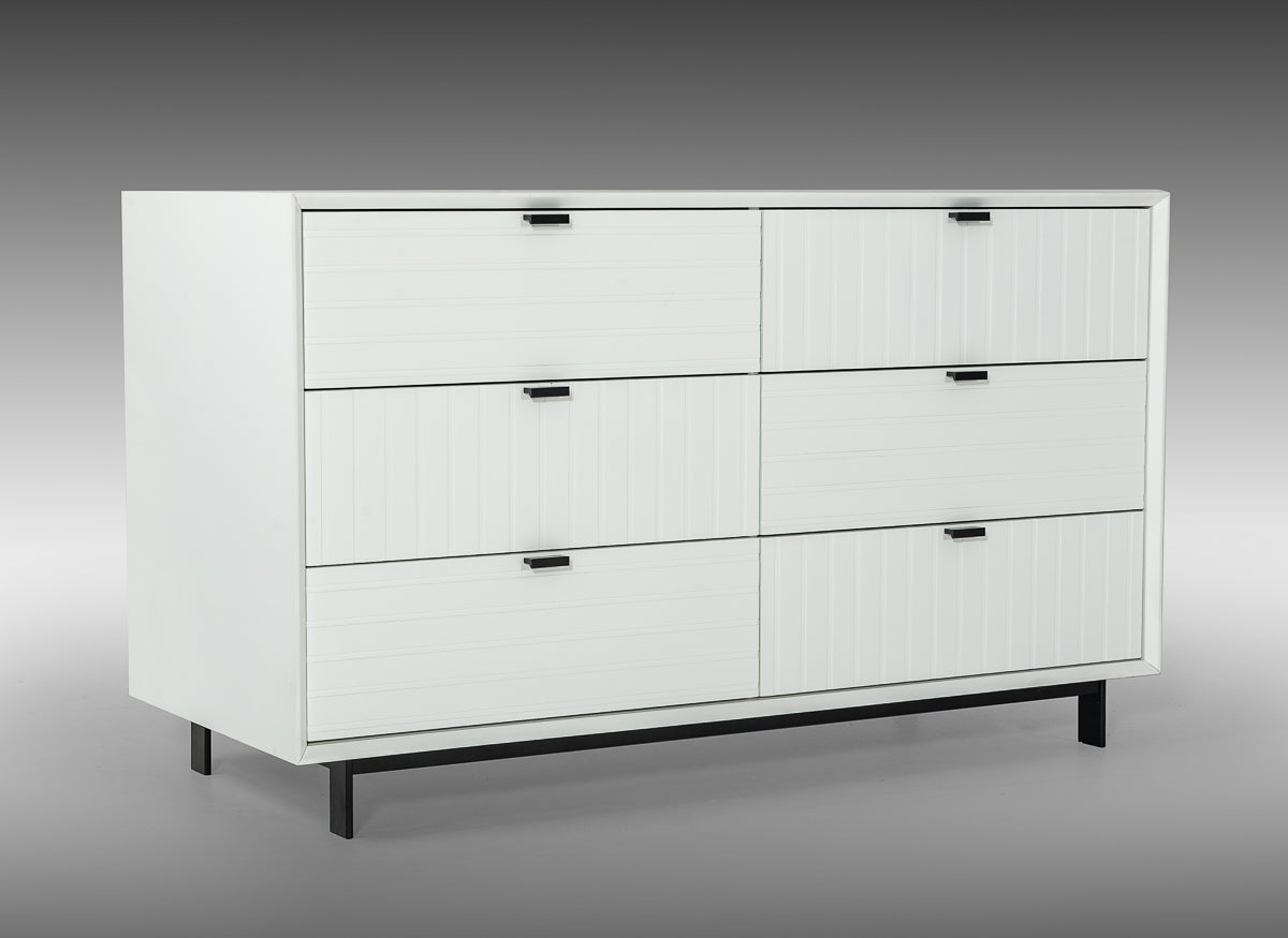 Nova Domus Valencia Contemporary White Dresser Model VGMABR-76-DRS
