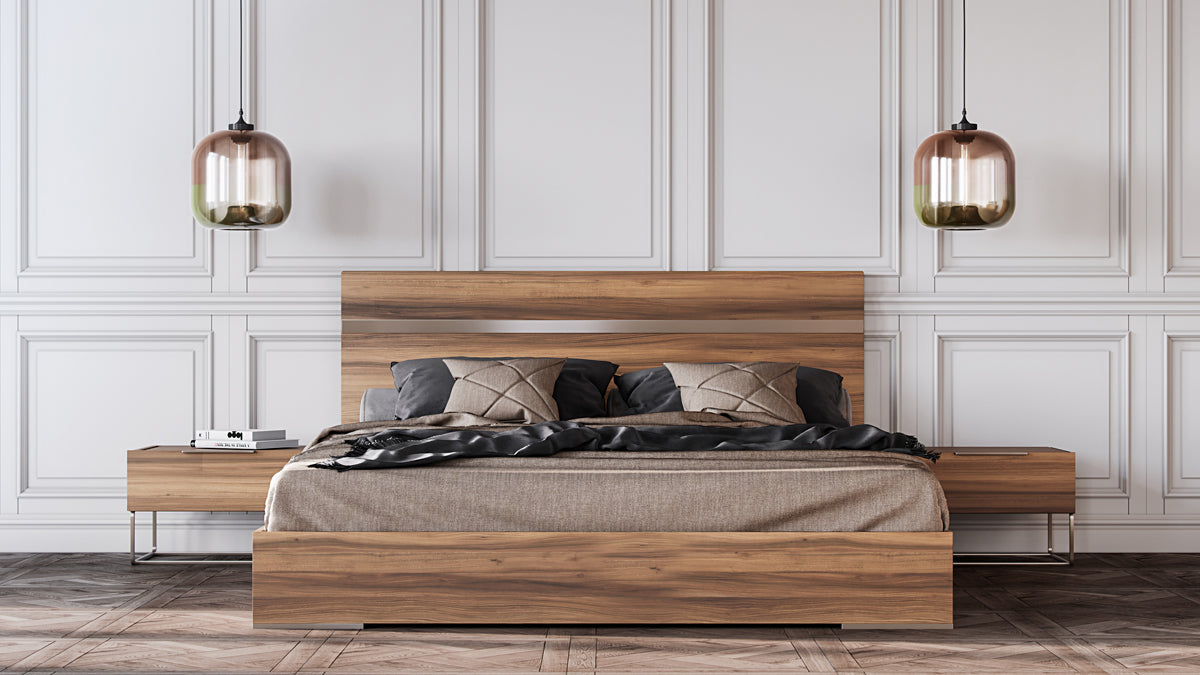 Nova Domus Lorenzo Italian Modern Light Oak Bedroom Set Model VGACLORENZO-SET