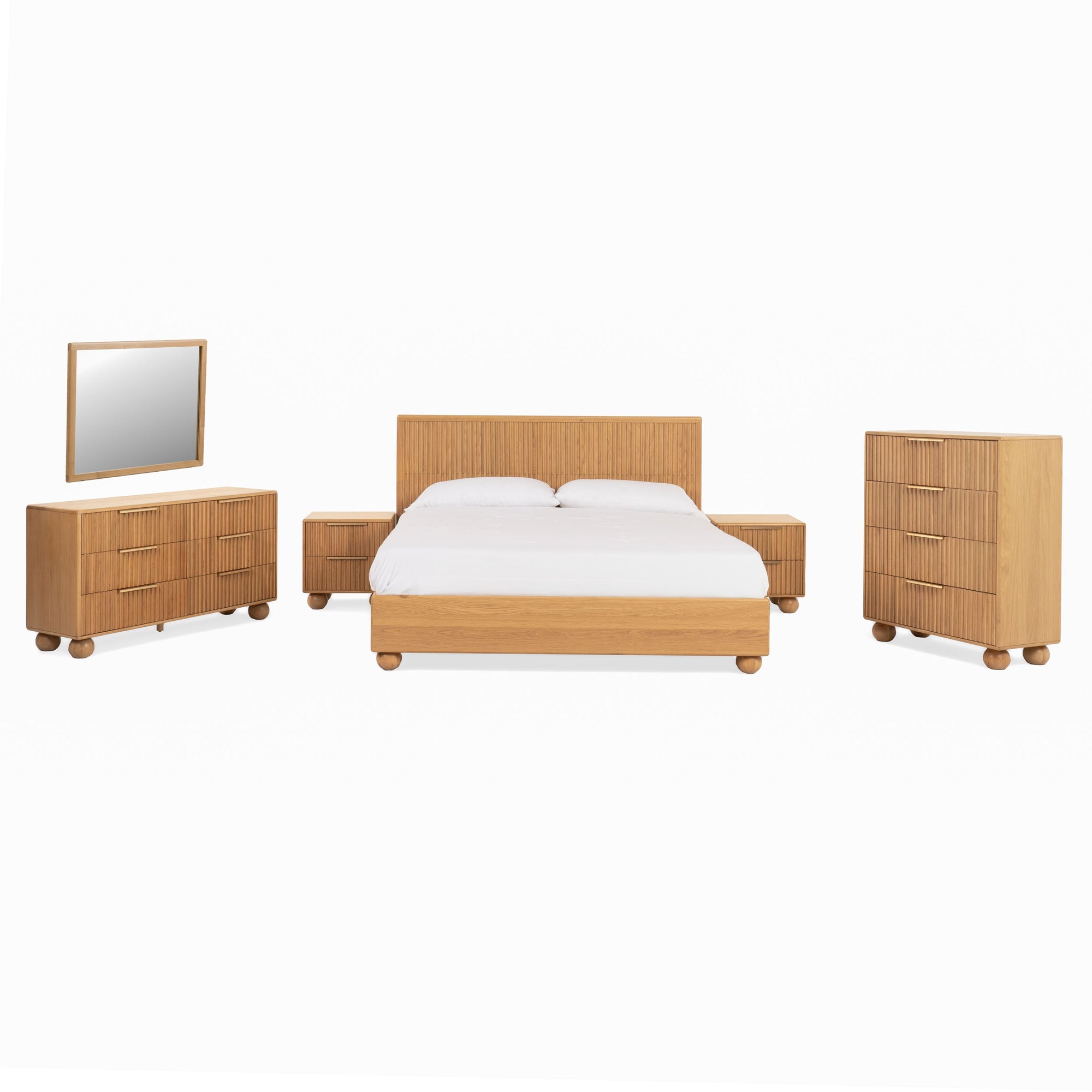 Modrest Winters Modern Natural Oak Bedroom Set Model VGWD-EMILIO-SET