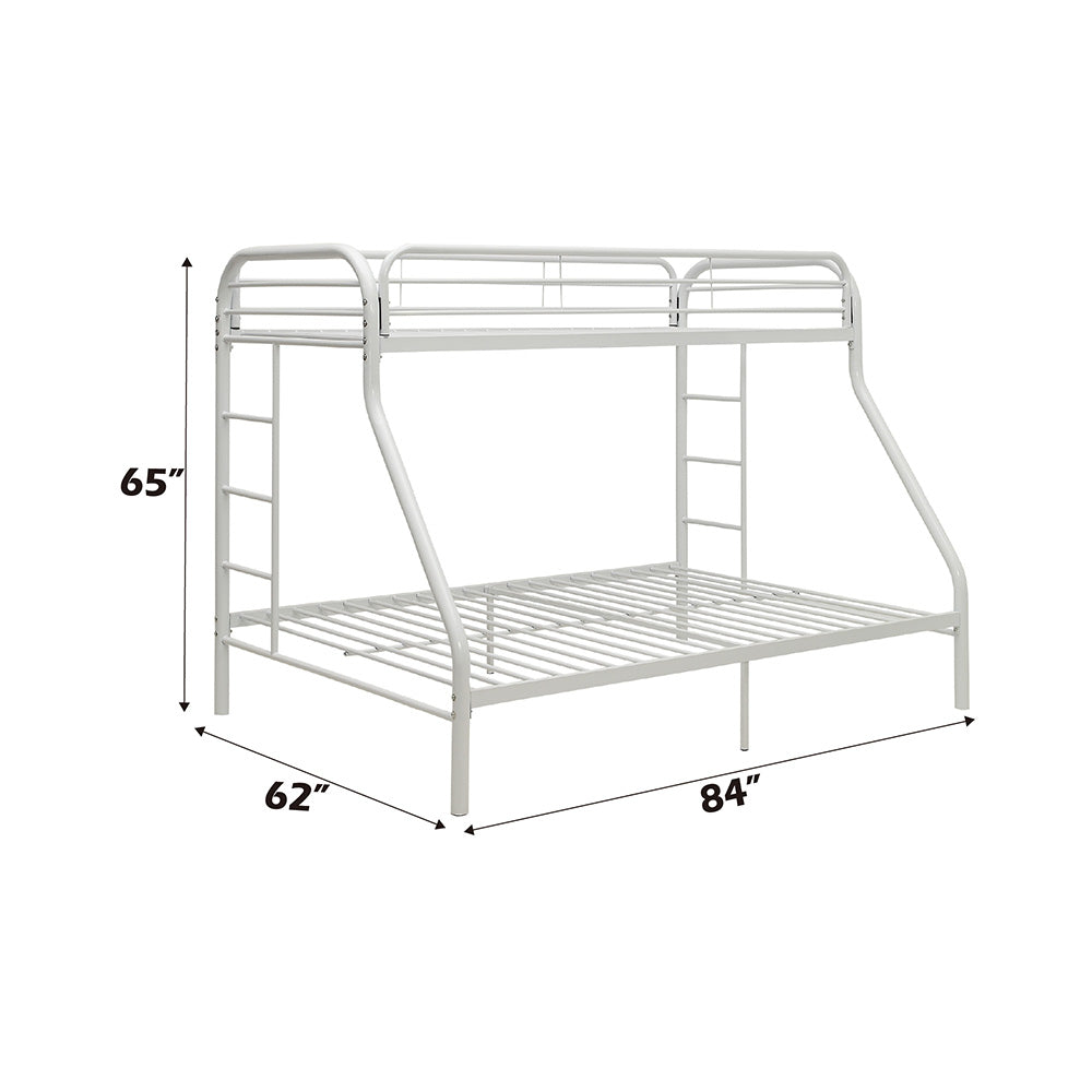 ACME Tritan White Bunk Bed (T XL/Q) Model 02052WH
