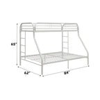 ACME Tritan White Bunk Bed (T XL/Q) Model 02052WH