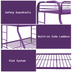 ACME Tritan Purple Bunk Bed  (Twin | Full)  Model 02053PU
