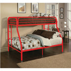 ACME Tritan Red Bunk Bed  (Twin | Full)  Model 02053RD