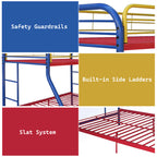 ACME Tritan Rainbow Bunk Bed  (Twin | Full)  Model 02053RNB
