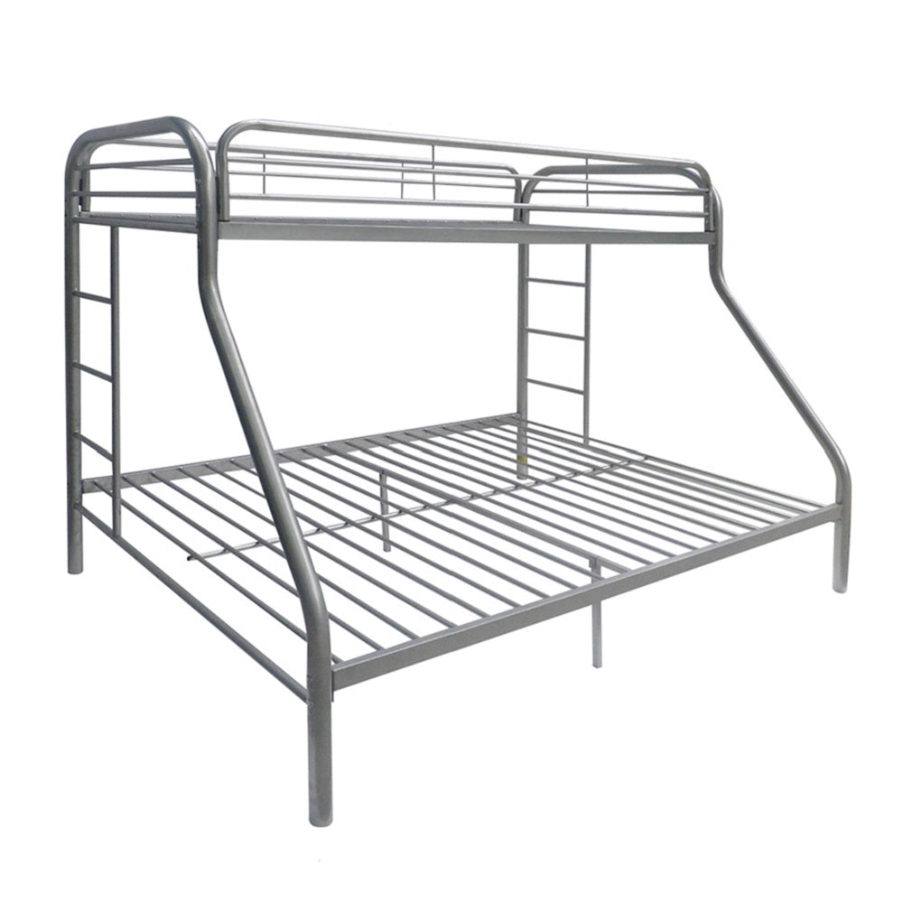 ACME Tritan Silver Bunk Bed  (Twin | Full)  Model 02053SI