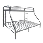 ACME Tritan Silver Bunk Bed  (Twin | Full)  Model 02053SI
