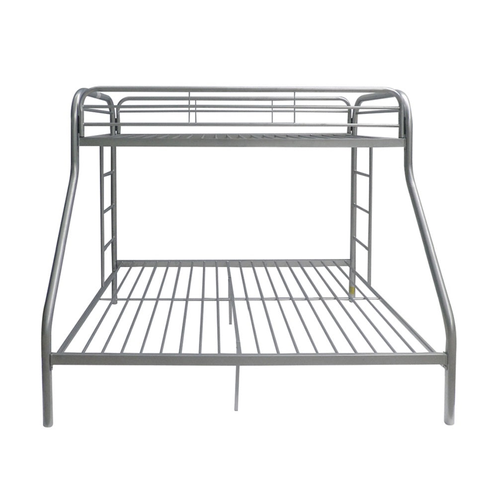 ACME Tritan Silver Bunk Bed  (Twin | Full)  Model 02053SI