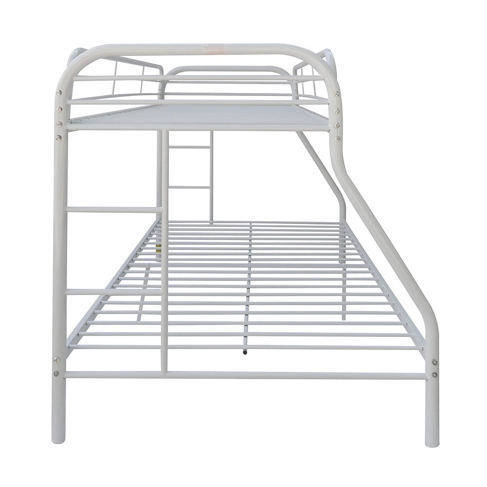 ACME Tritan White Bunk Bed  (Twin | Full)  Model 02053WH