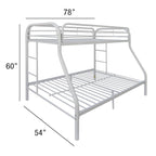 ACME Tritan White Bunk Bed  (Twin | Full)  Model 02053WH