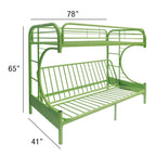 ACME Eclipse Green Futon Bunk Bed  (Twin | Full)  Model 02091W-GR